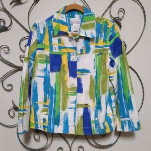 DRAPER'S & DAMON'S textured cotton print jacket, M